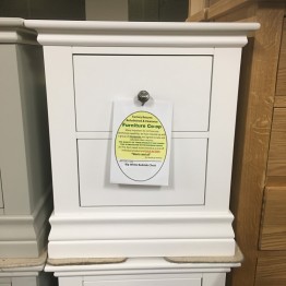 GH White 2 Drawer Bedside Chest